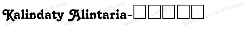 Kalindaty Alintaria字体转换